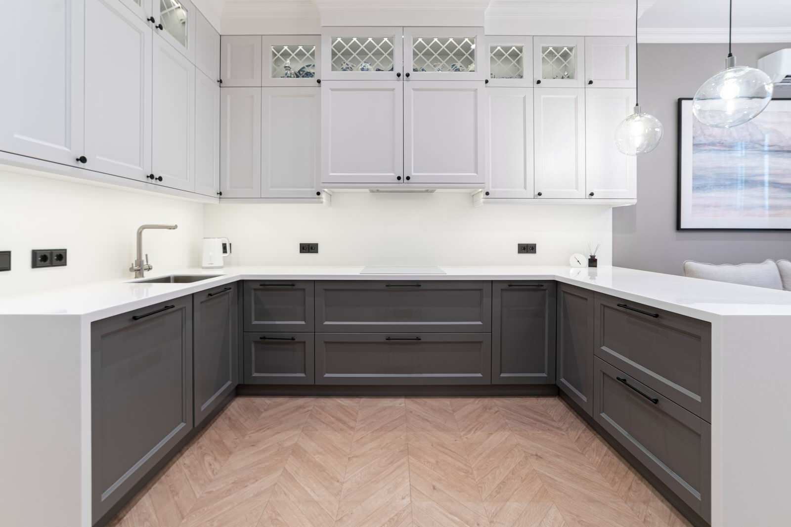 Кухня в стиле английская классика с элементами неоклассики