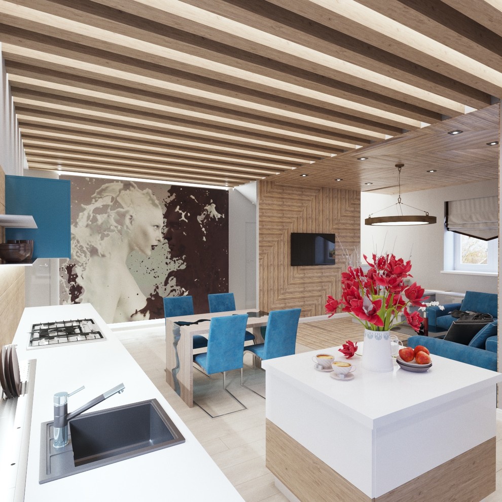 Кухня - гостиная "Light mix"