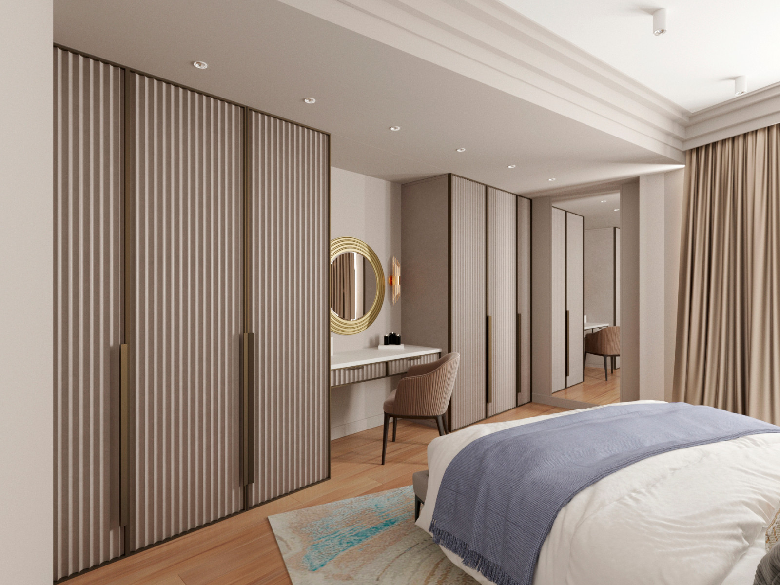 Квартира 100 квадратных метров в г.Кисловодске, Проект спальни