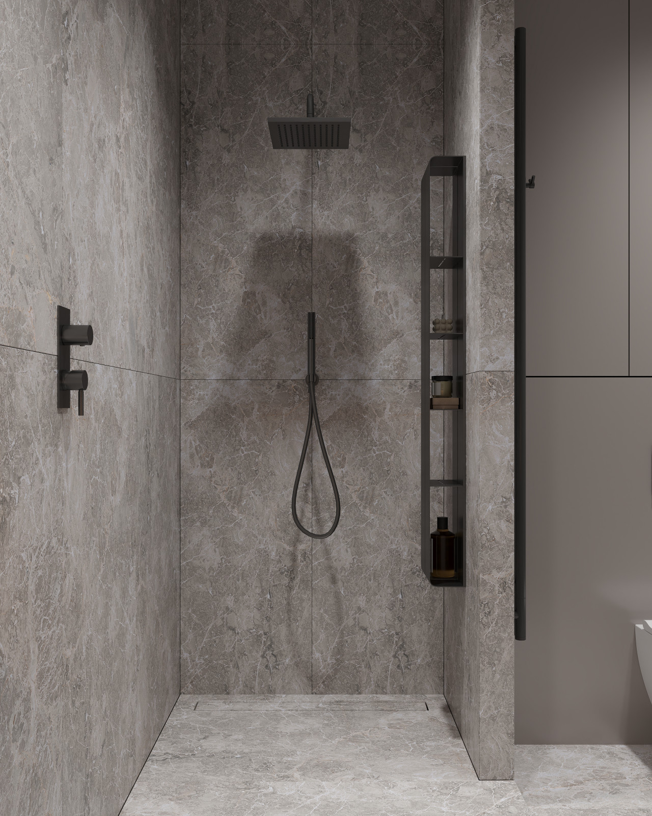 ЖК «Зенит», современный интерьер квартиры, построенный на контрастах