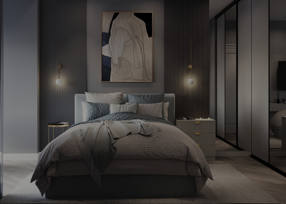 ЖК Статус г. Иваново, Дизайн-проект квартиры 47 м2, Спальня