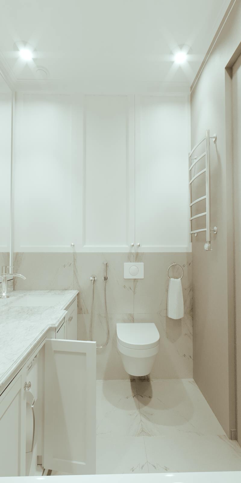 Проект маленькой квартиры 40 кв.м. ЖК Level Амурская