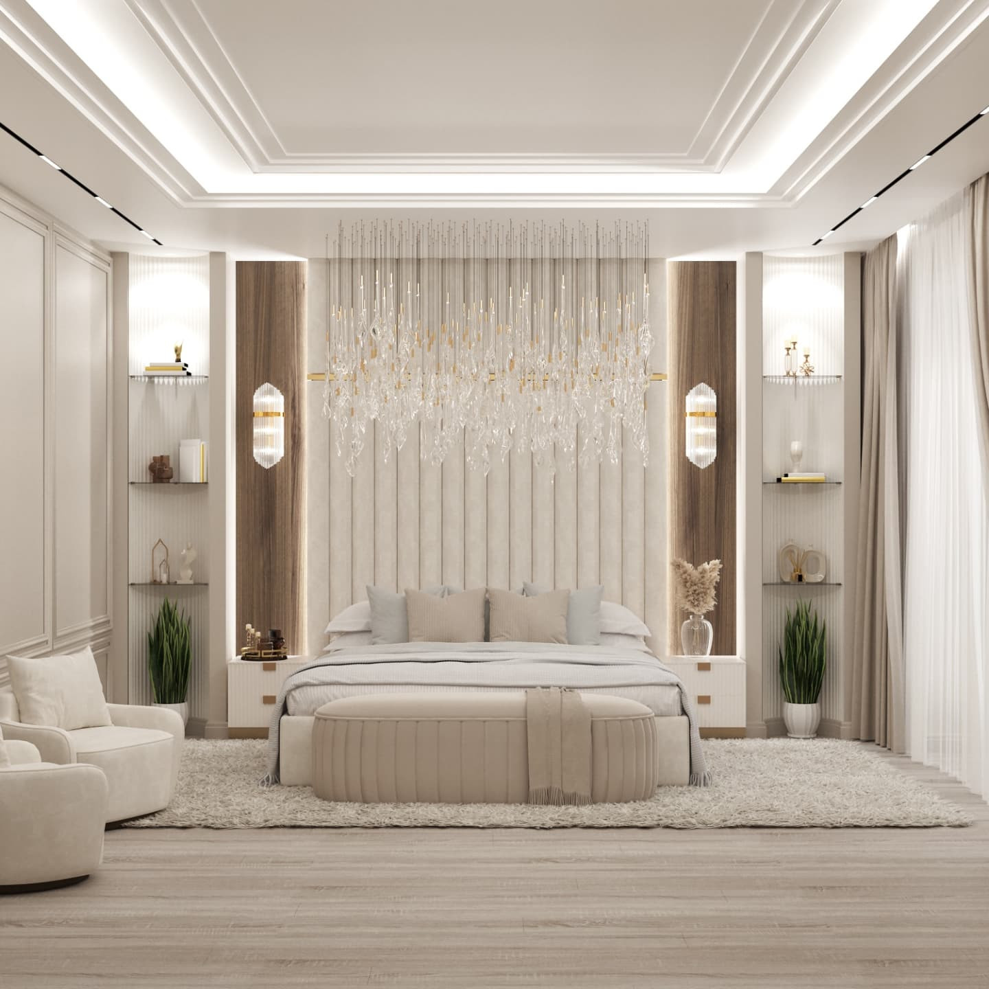 Обложка проекта: Спальня в неоклассике