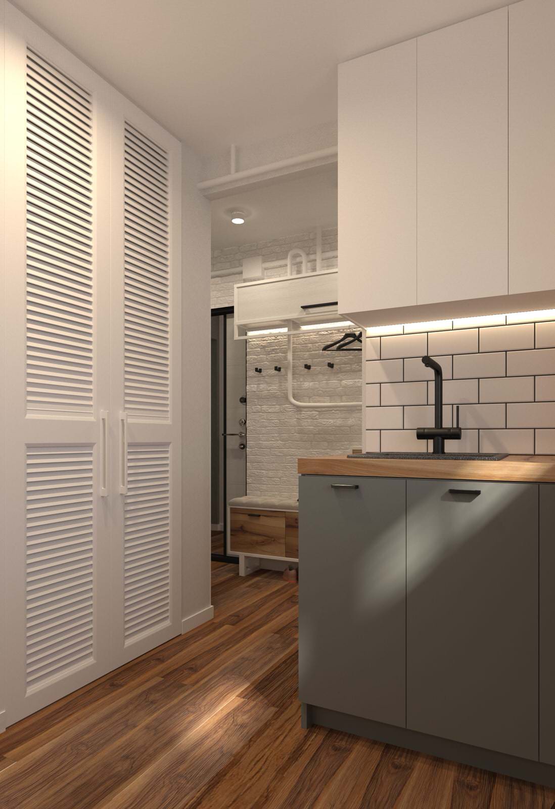 Маленькая однушка в старом фонде  "ДО и ПОСЛЕ"