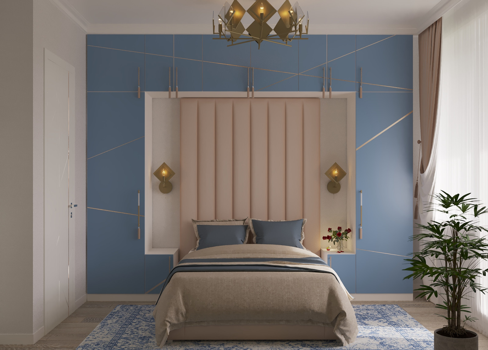 Дизайн проект двухкомнатной квартиры ЖК Летний Сад