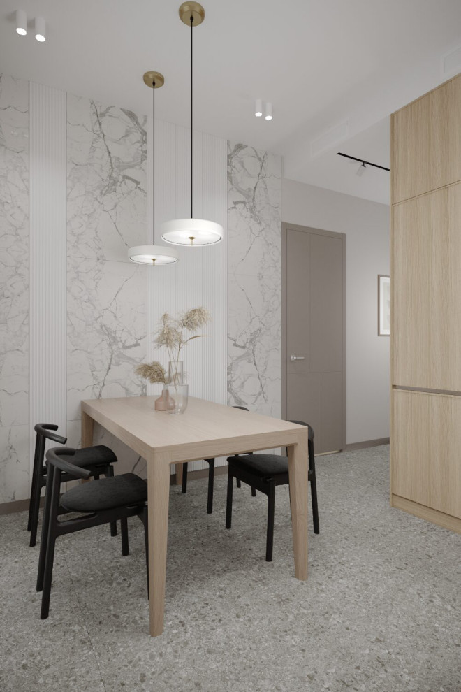 Интерьер 3-хкомнатной квартиры в ЖК "Тушино 2018"