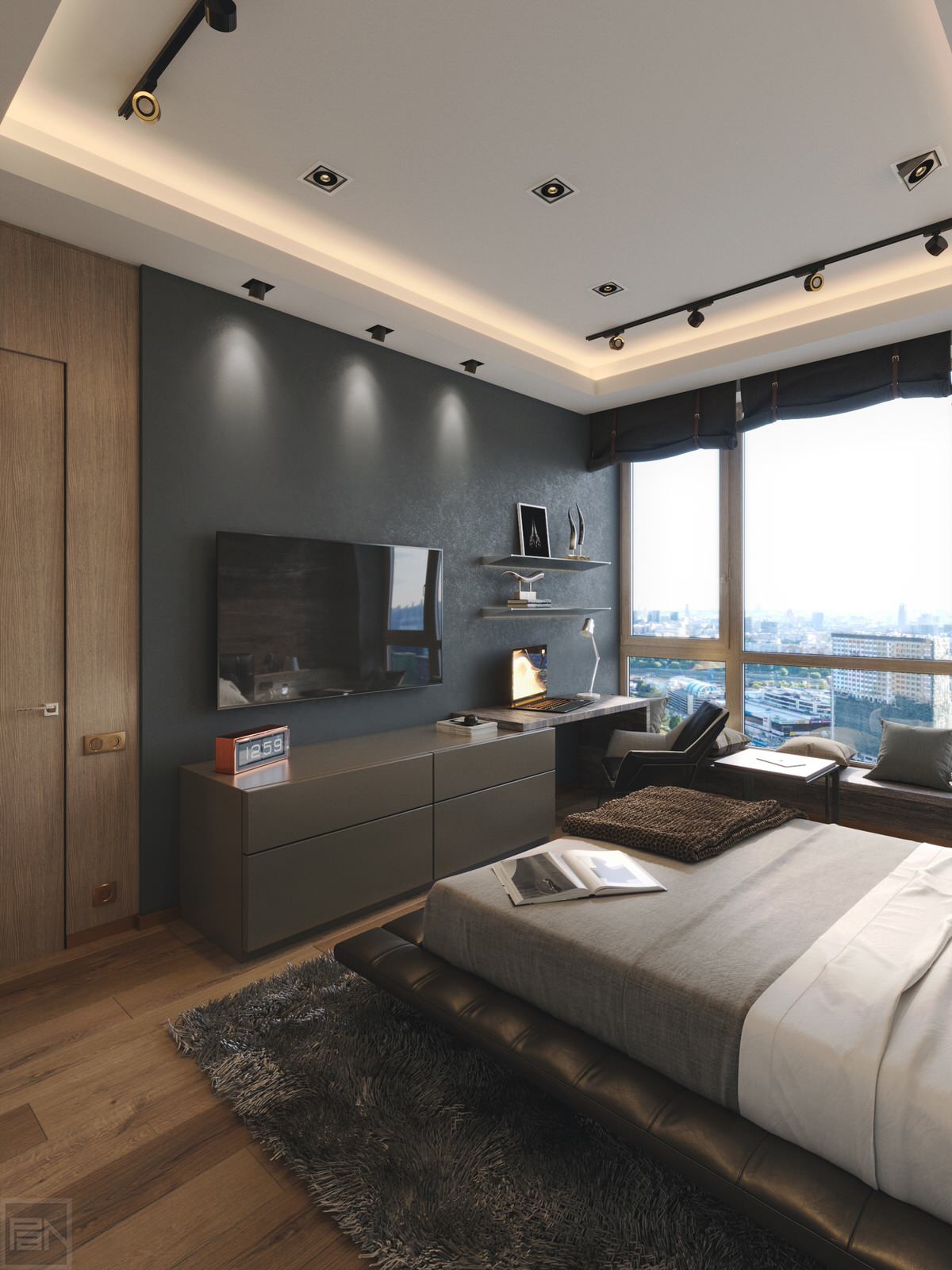 Дизайн-проект квартиры в ЖК "Фьюжн парк"