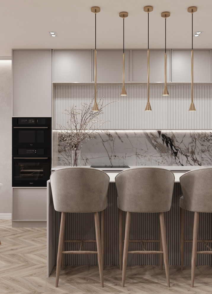 Проект интерьера кухни-гостиной