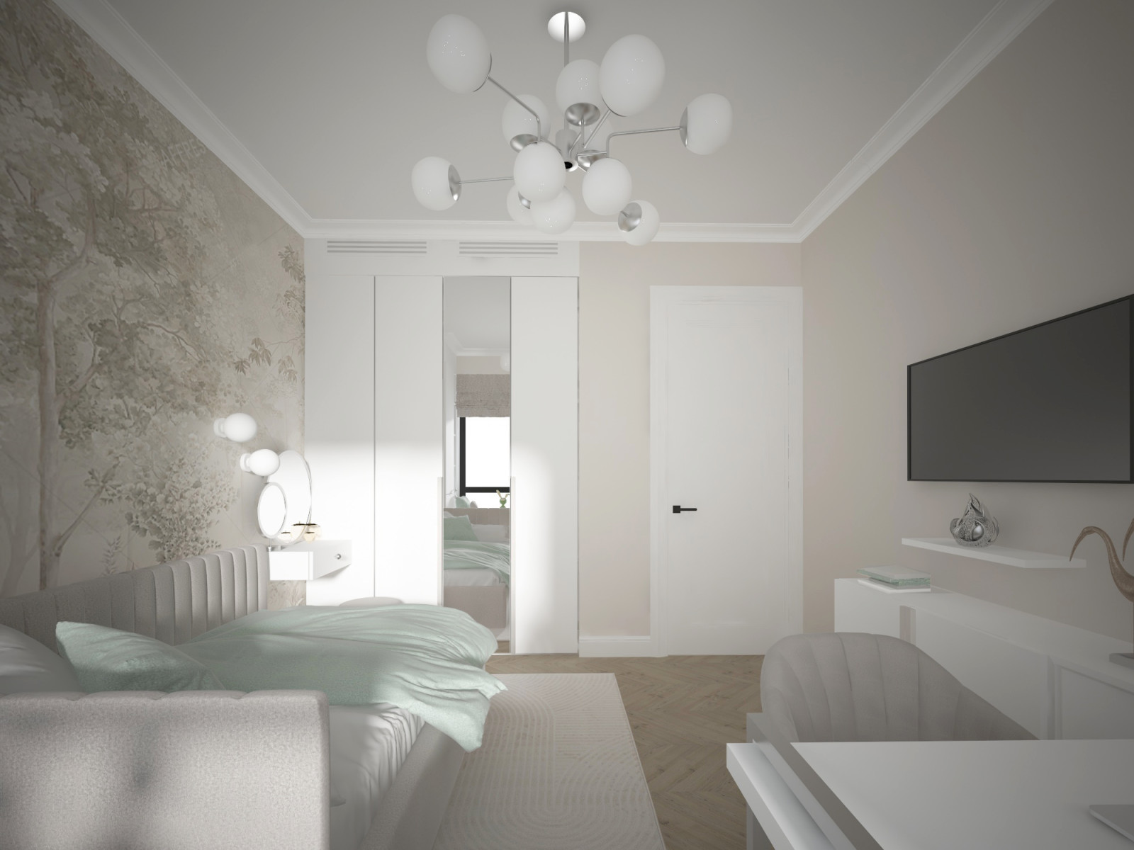 Квартира в современном стиле. ЖК "Остров"