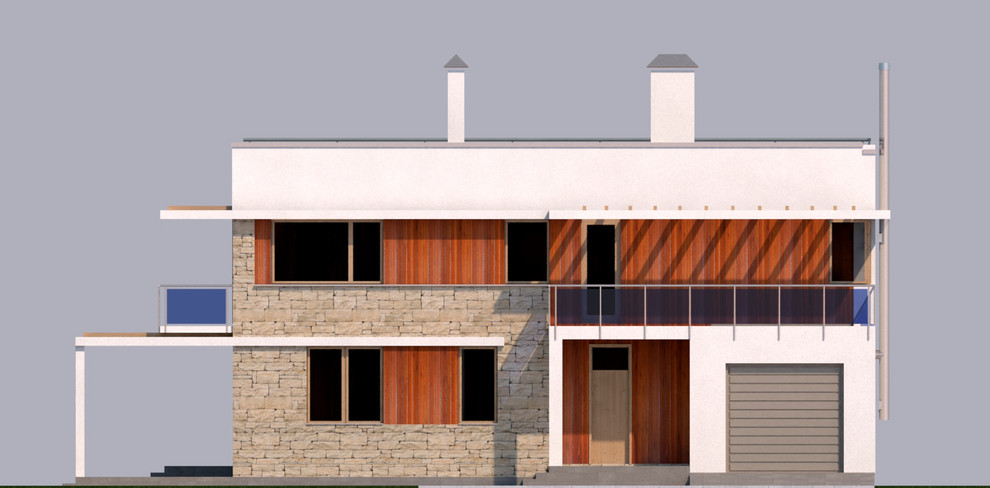 Обложка проекта: Коттедж с эксплуатируемой кровлей, 2018-19гг.