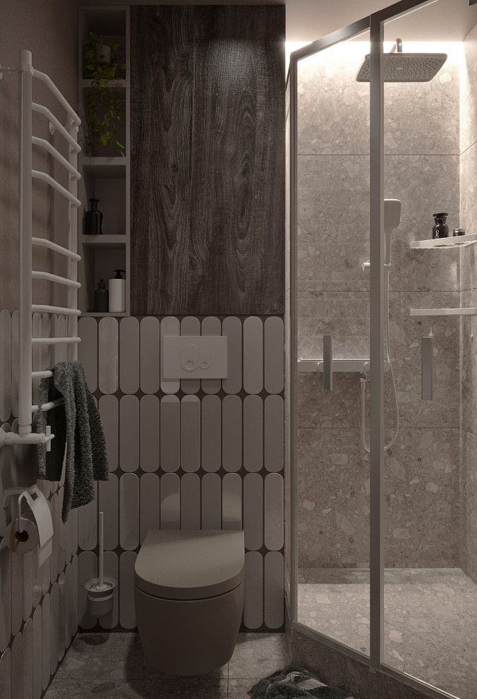 Проект студии 14 кв.м.