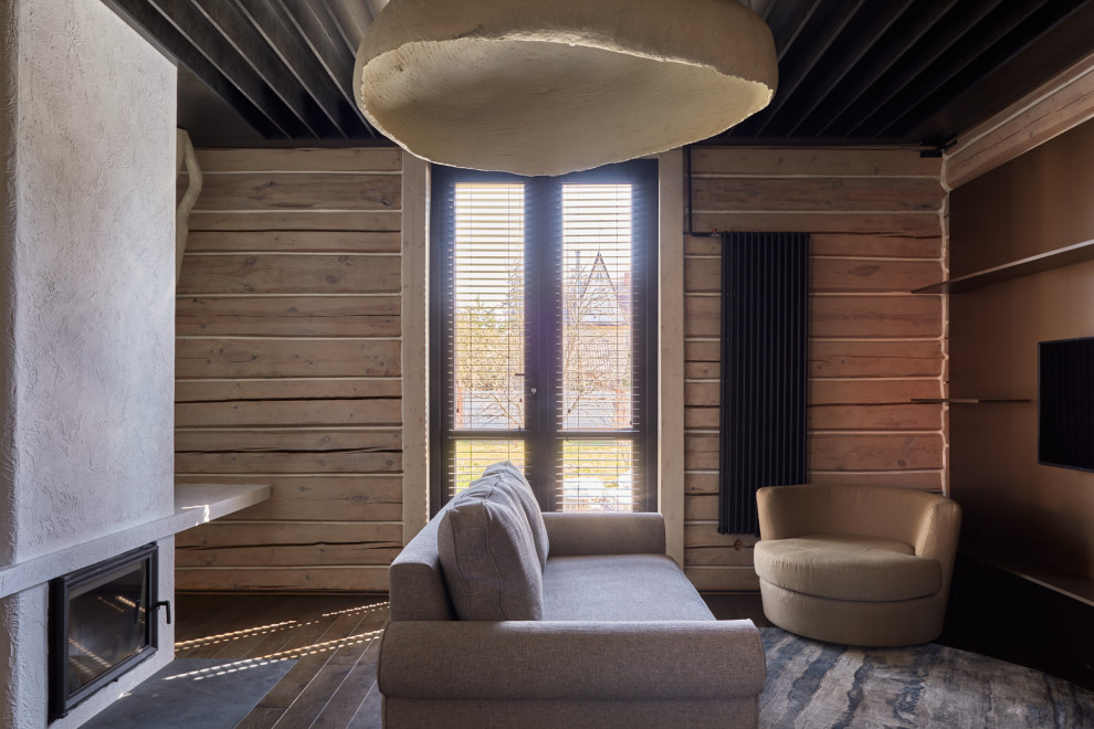 Кухня-гостиная с двухъярусной детской