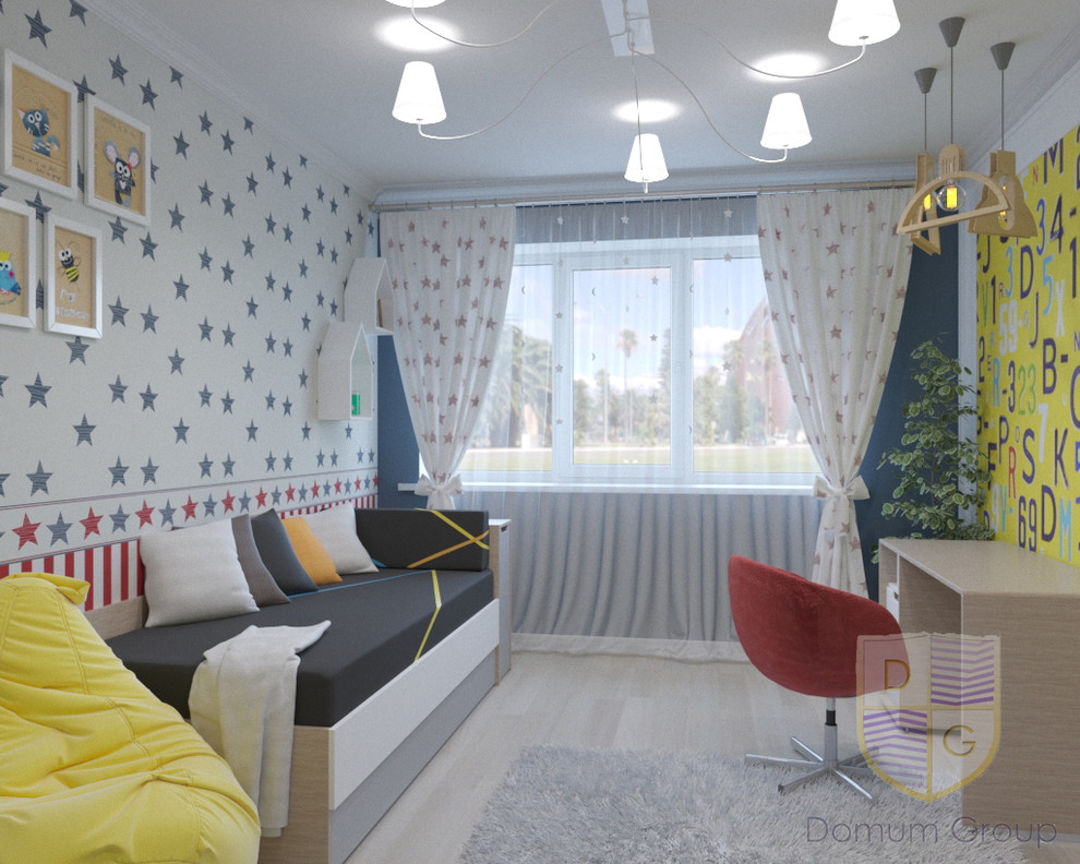 Детская комната для новородженного и ребенка чуть старшего