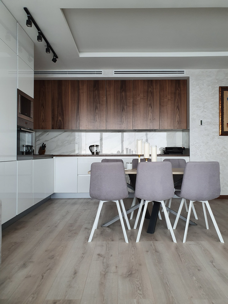 Кухня в современном стиле, ЖК Лазурные Небеса, г. Казань