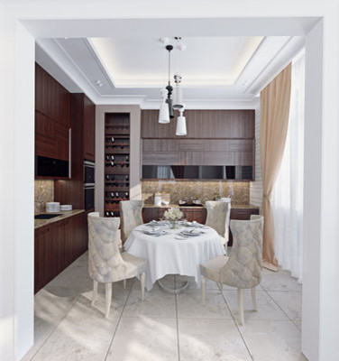 Таун хаус в современном стиле с элементами ар деко.