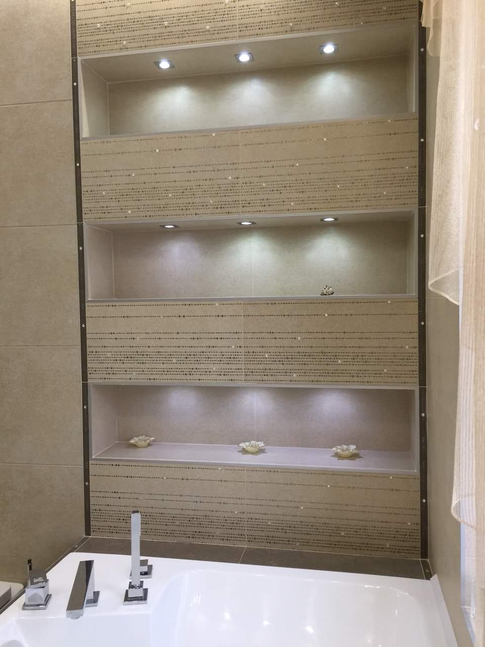 Ванная комната в интерьере СЕРЕБРО и ЗОЛОТО