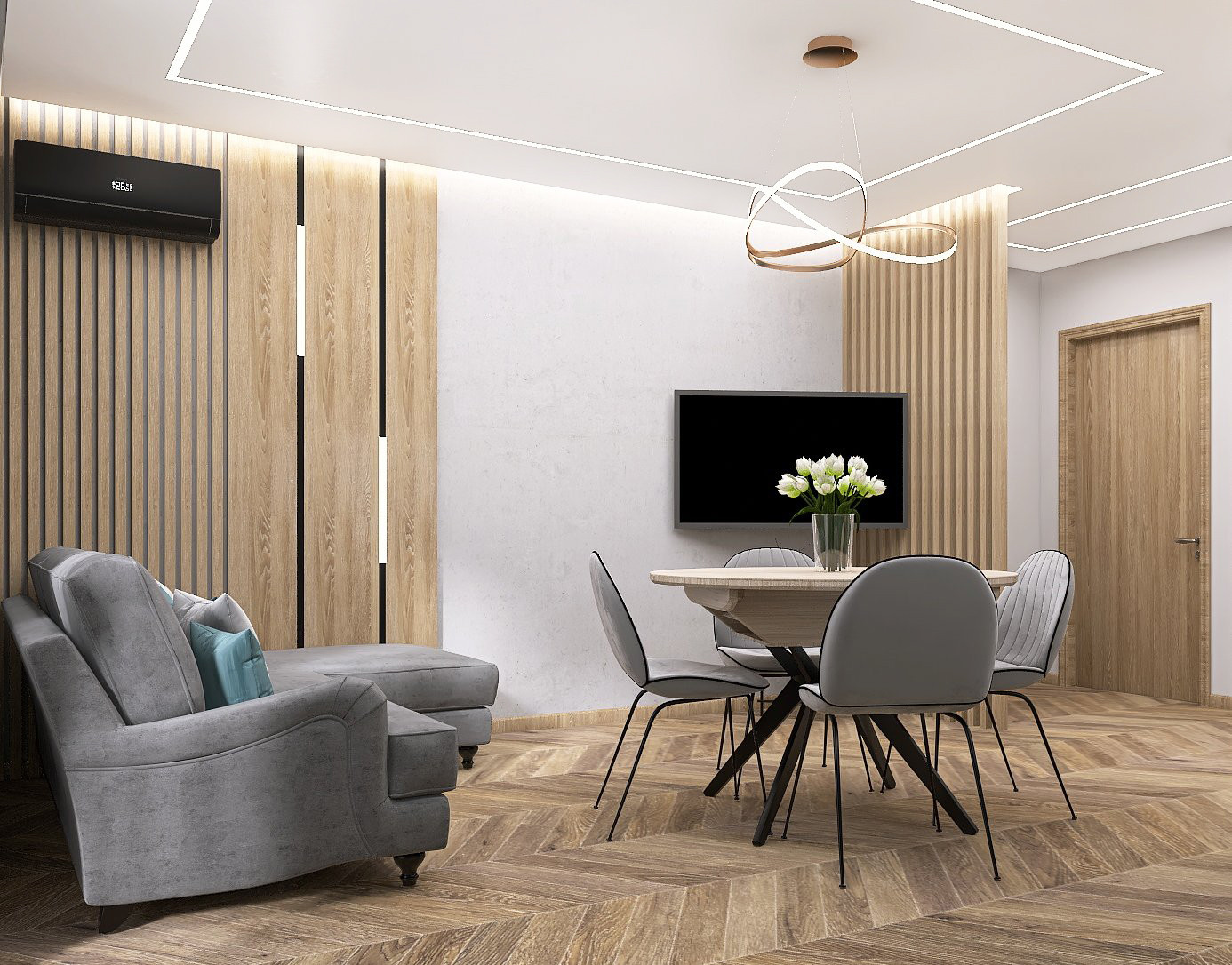 Интерьер квартиры в экостиле