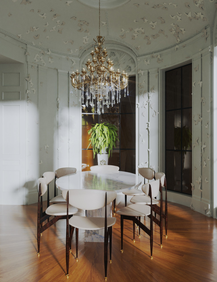 Обложка проекта: Dining area 3D Rendering