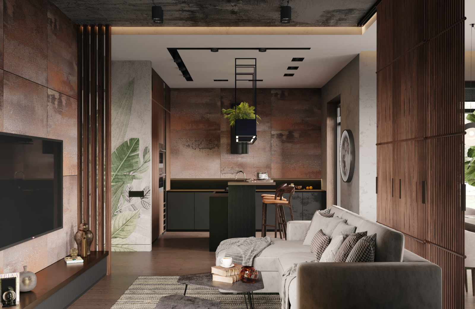 Гостиная-кухня-столовая 40 м², Ростов-на-Дону