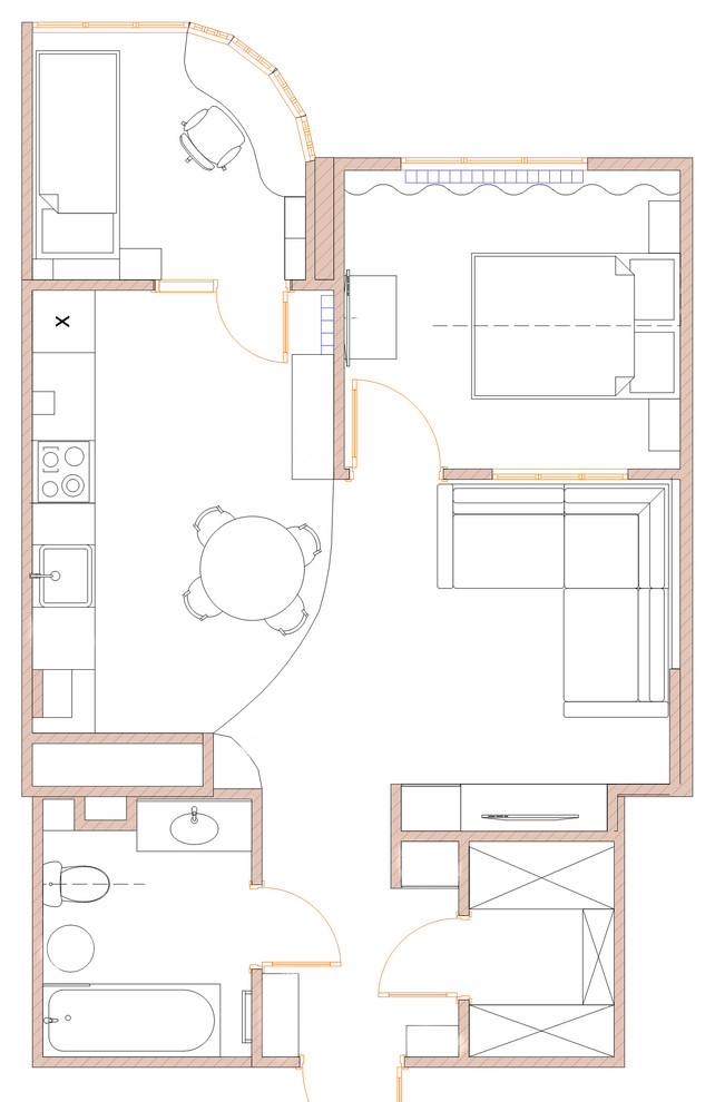 План расположения мебели