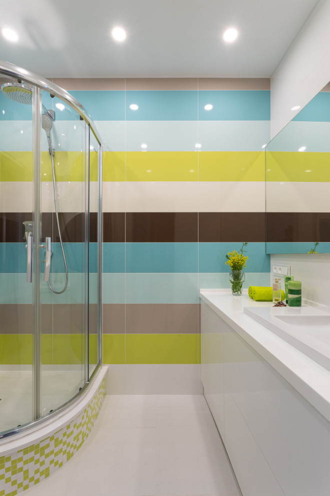 яркий интерьер квартиры 71 кв.м. в г. Калининграде