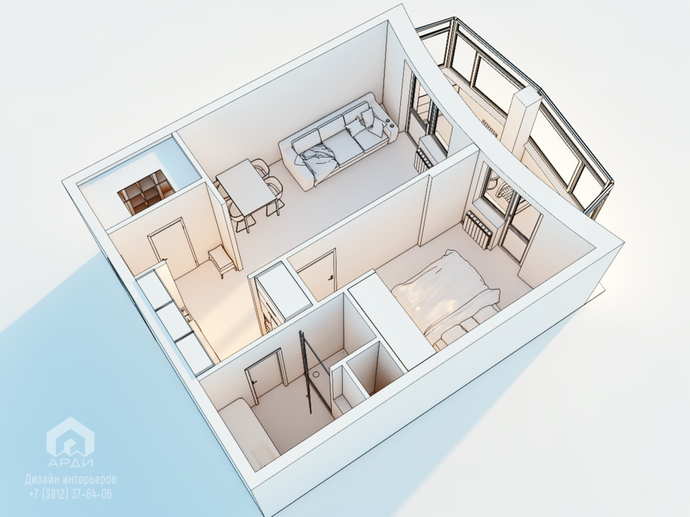 Трехмерные эскизы для согласования планировочного решения
