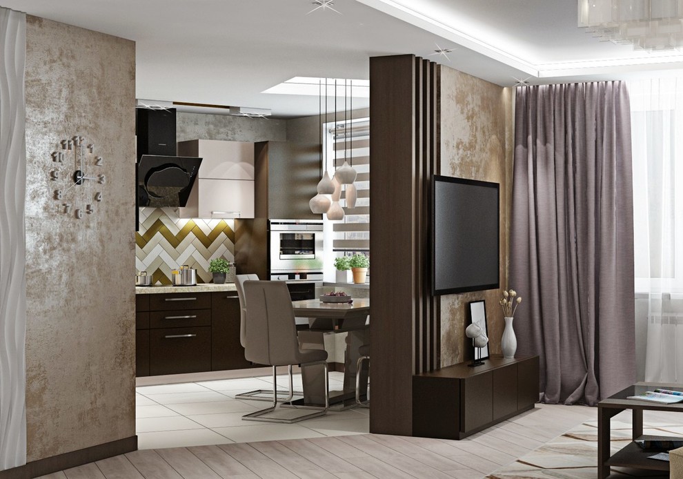 3к.кв. в кофейных тонах в ЖК «Art Residence» (83 кв.м)