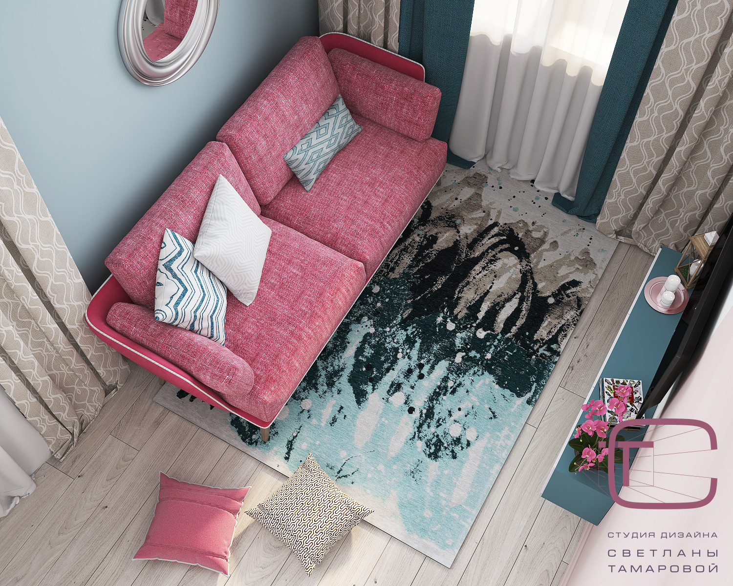 Дизайн интерьера квартиры по ул. Циолковского