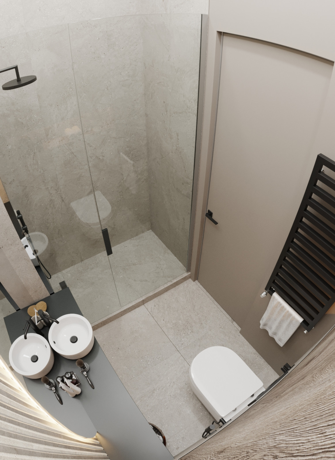 Квартира в серых тонах