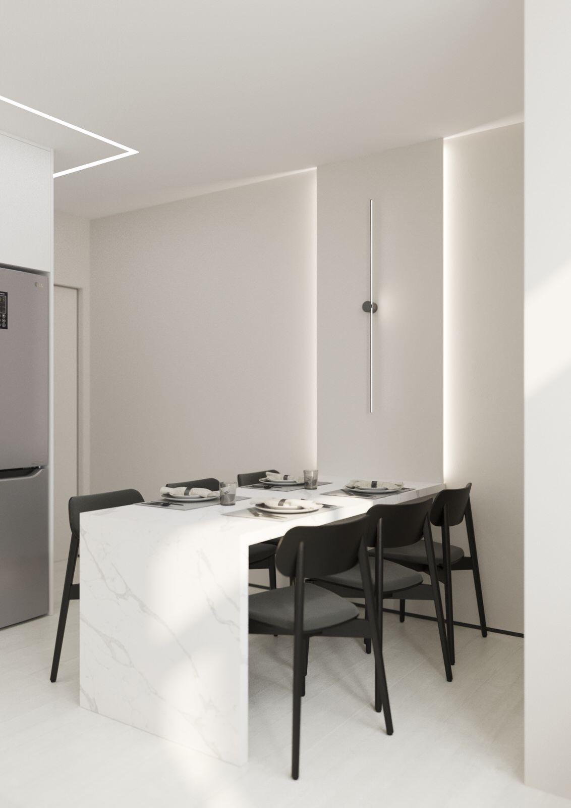 Interior design of an apartment with a children's room
