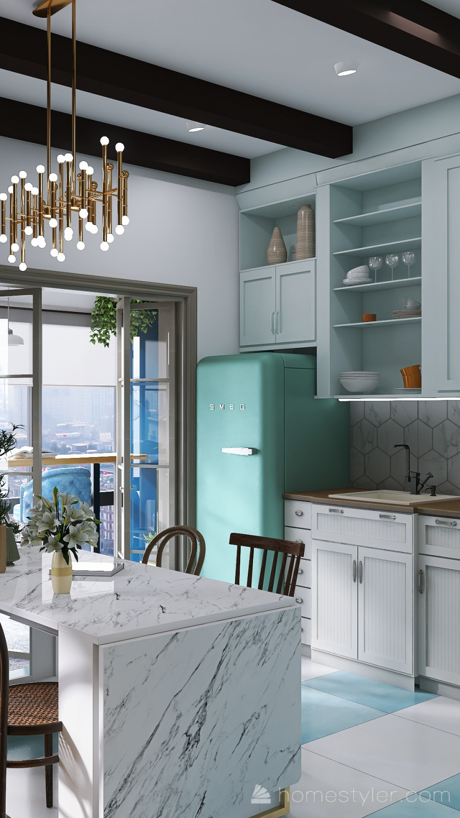 Проект двухкомнатной квартиры для семьи с детьми