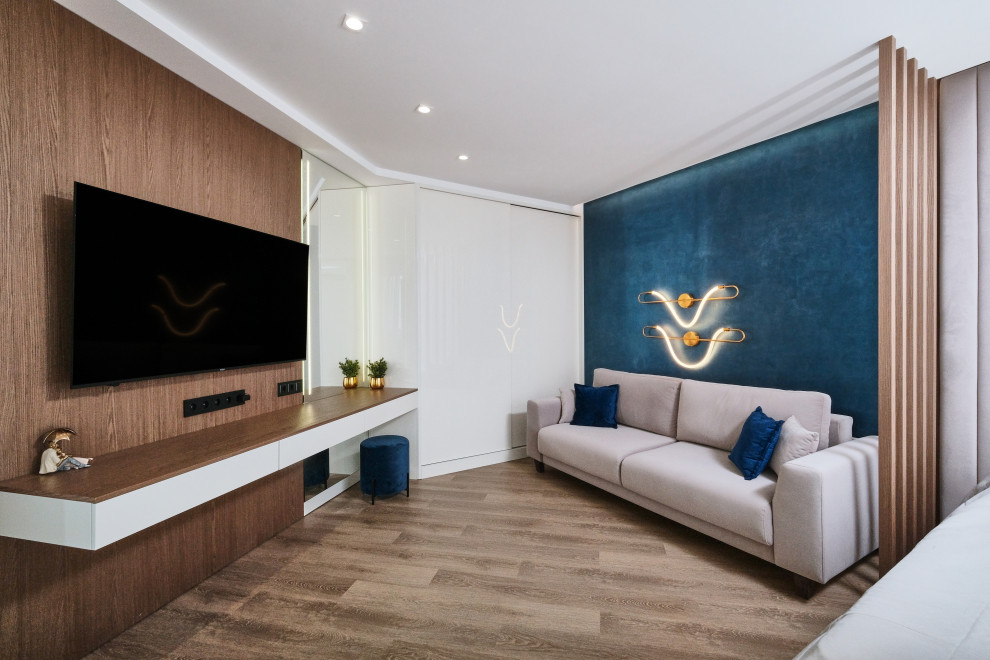 Квартира с акцентами синего ЖК  Морская Симфония