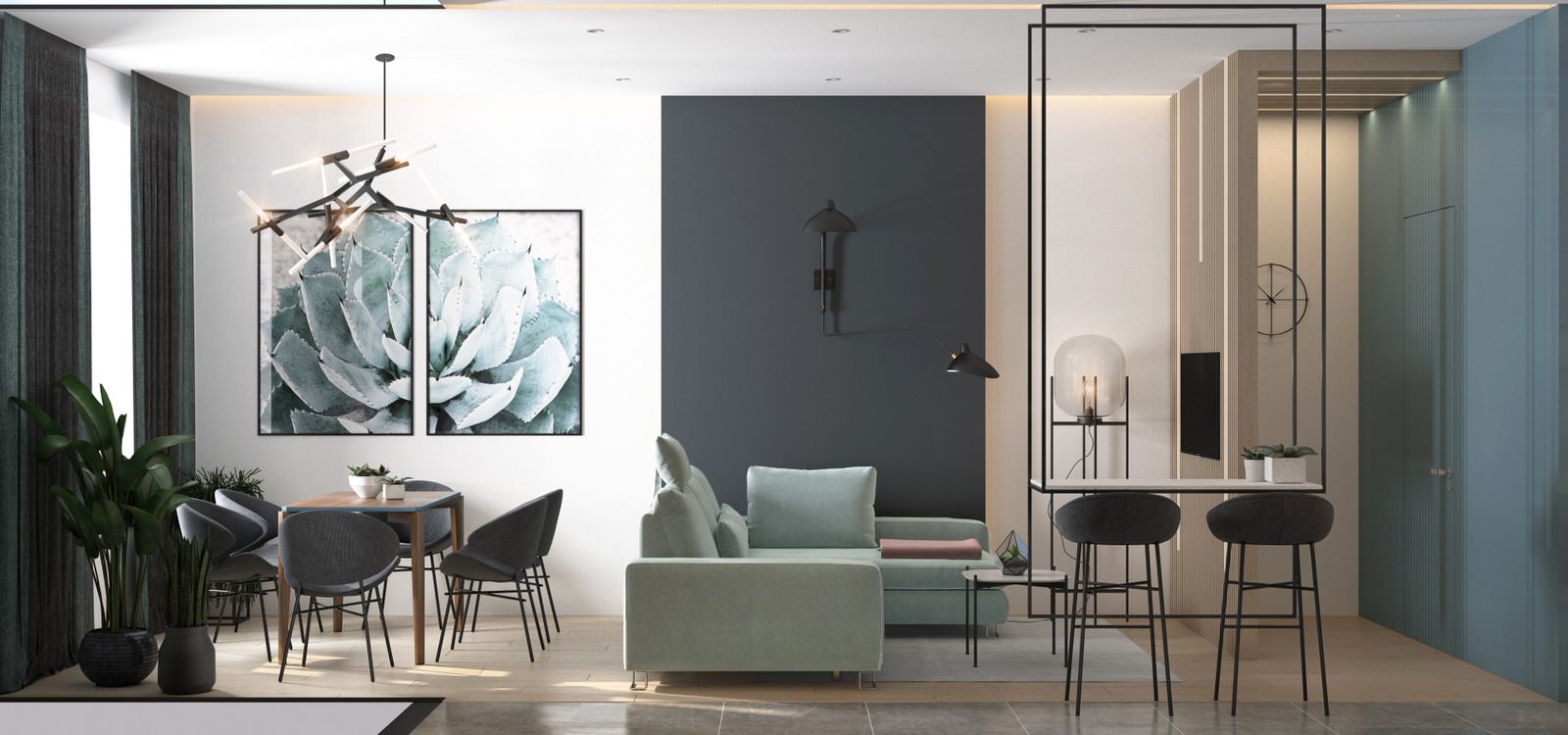 Квартира для молодой семьи с двумя детьми