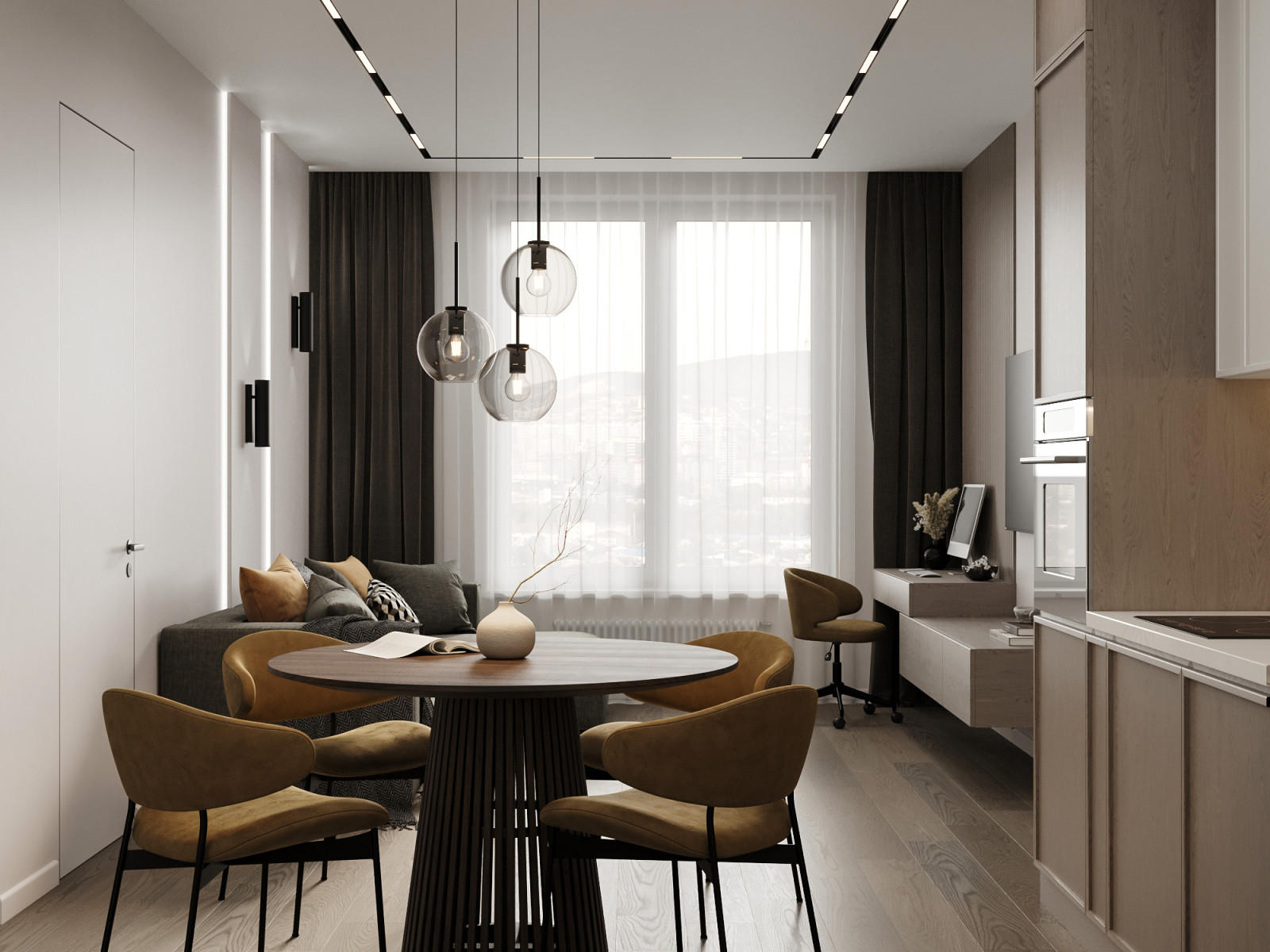 Современный проект квартиры 73 м² в ЖК на Причальном