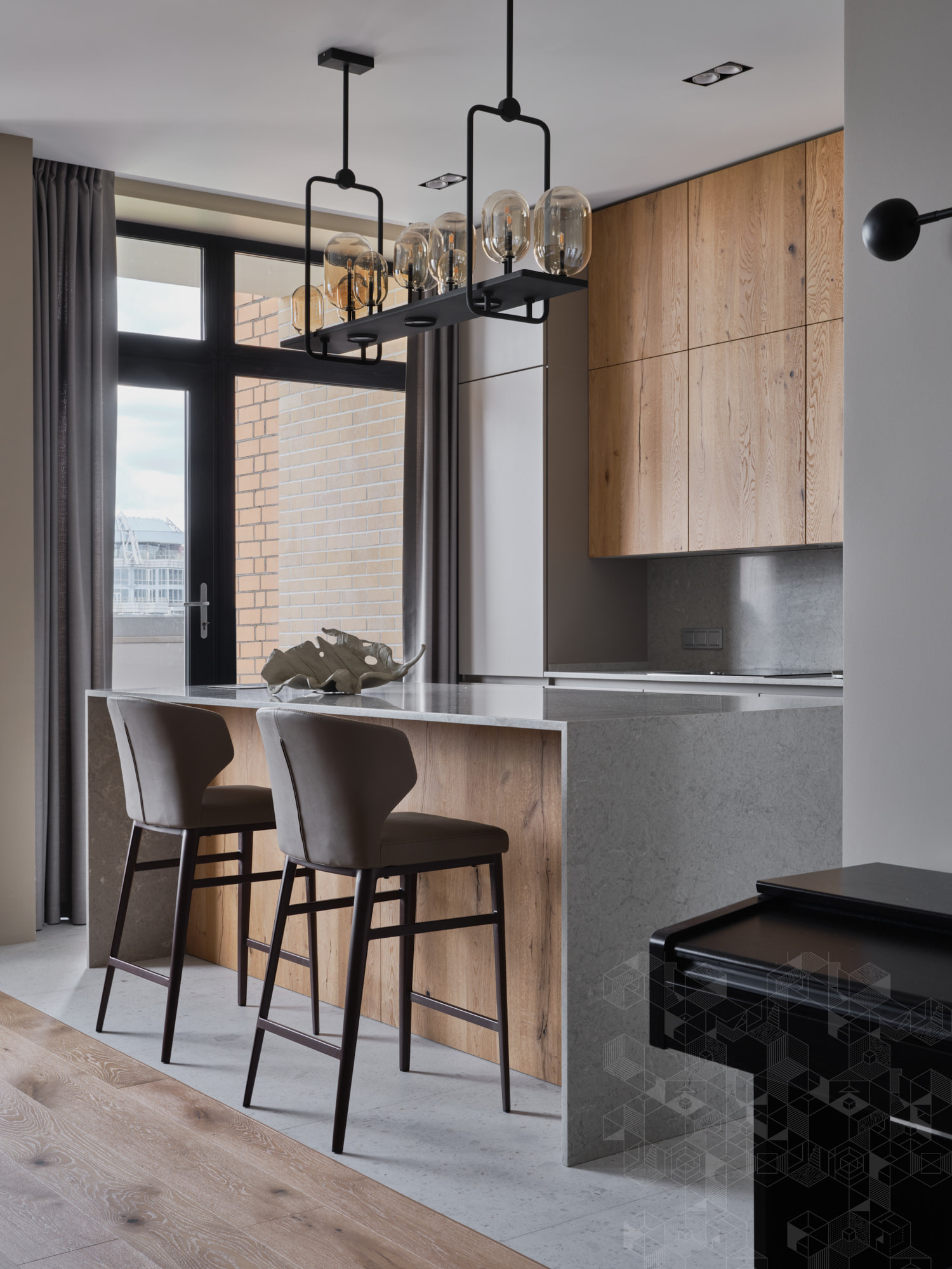 Проект недели: Спокойная кухня-гостиная в «природной» гамме