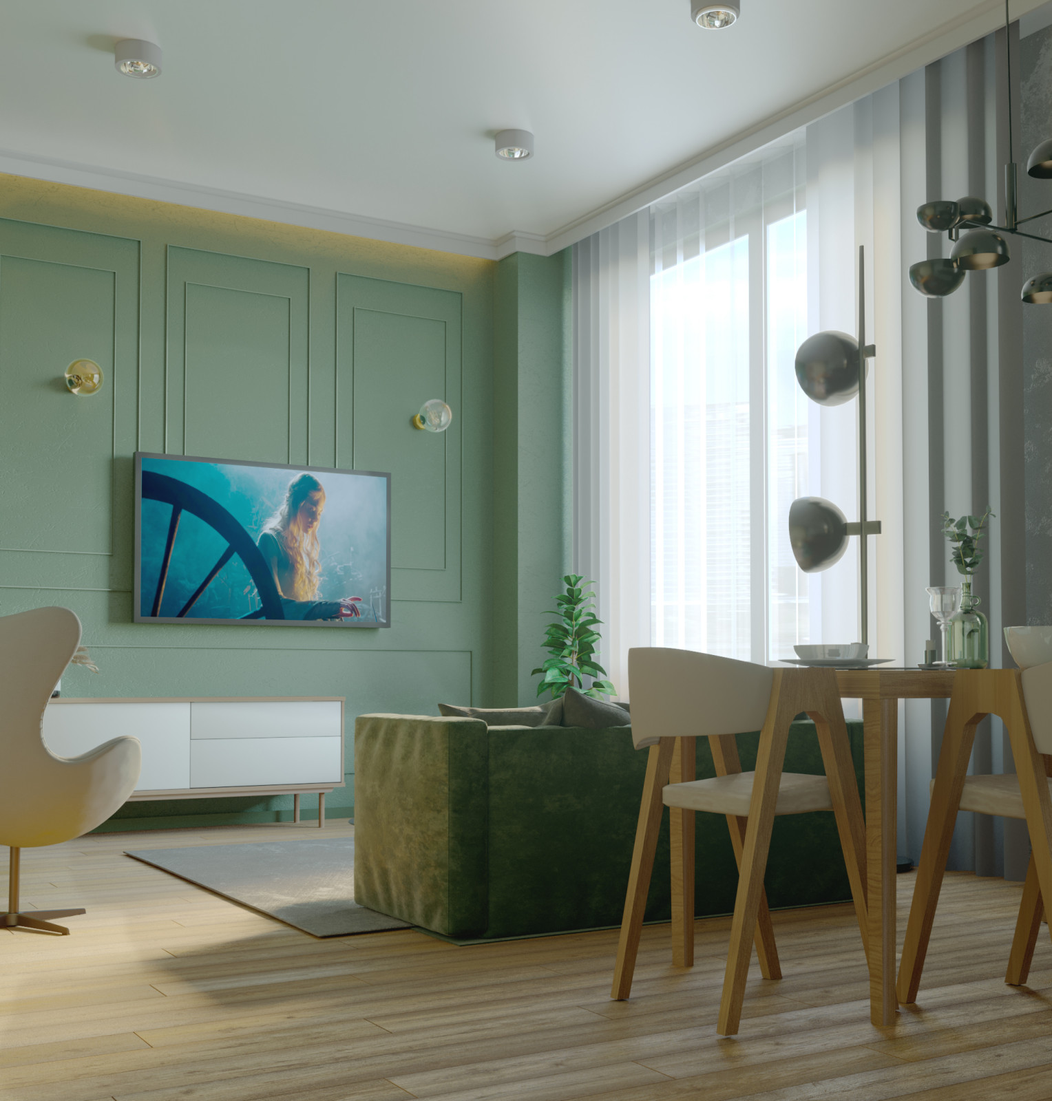 Кухня-гостинная