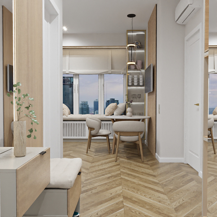 Квартира в бежевых тонах