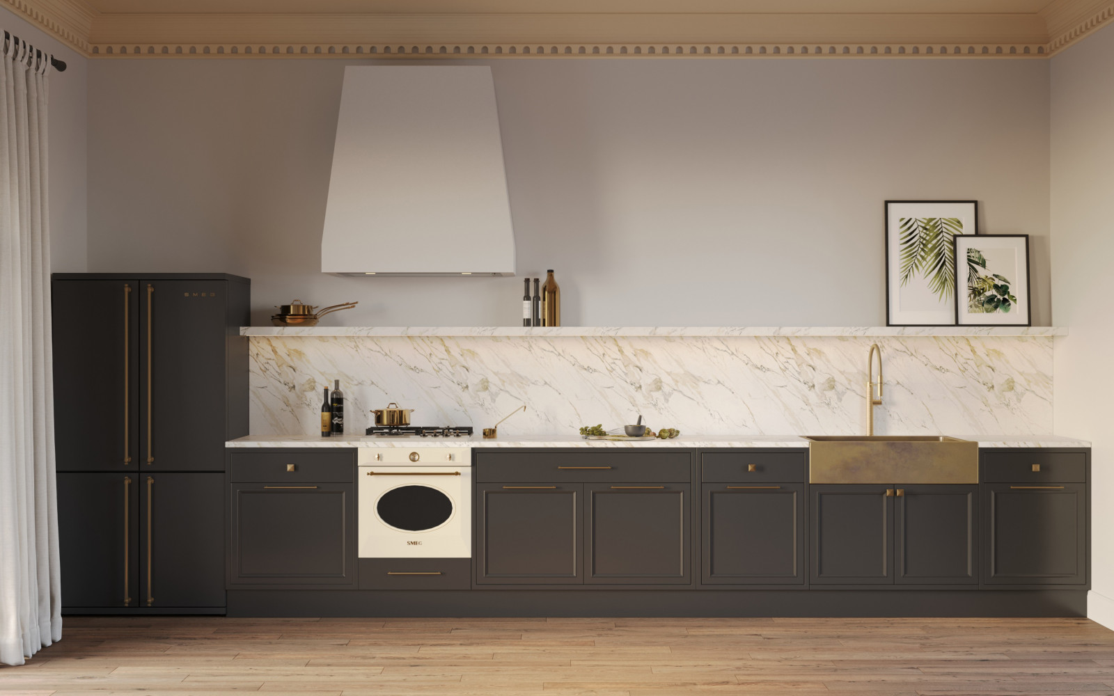 Загородный дом в Английском колониальном стиле в элементами Ар-деко