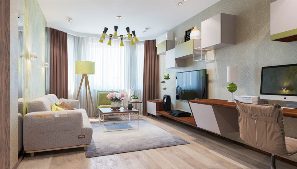 Обложка проекта: Трехкомнатная квартира серии П-3М, м. Академическая