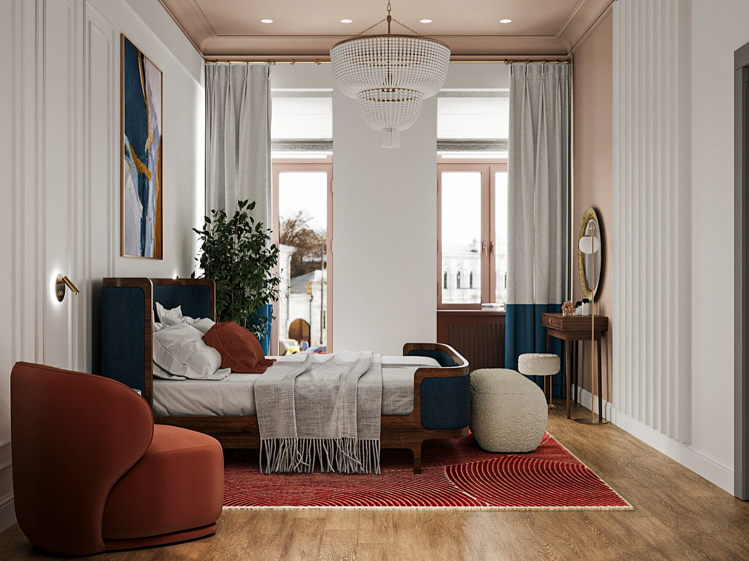 Проект в старом фонде в центре СПб. Ретро и винтаж.