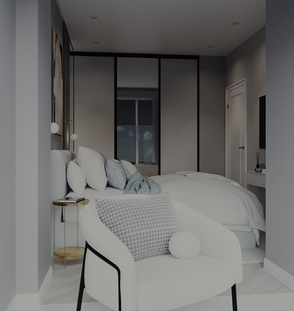 ЖК Статус г. Иваново, Дизайн-проект квартиры 47 м2, Спальня