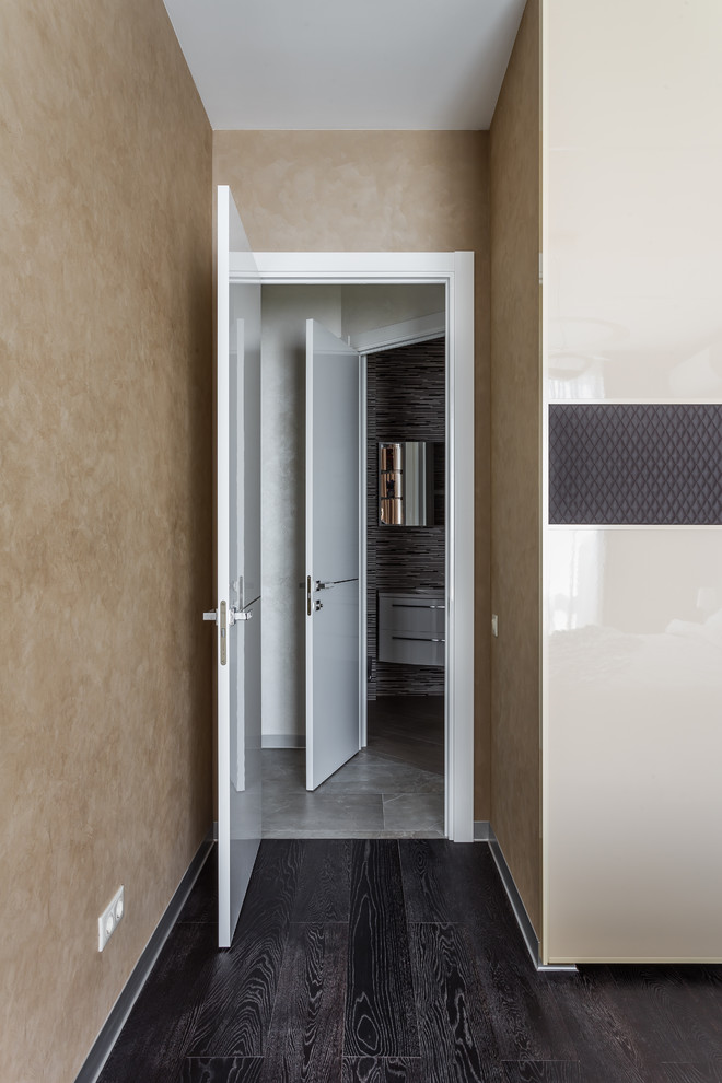 Фото спальни реализованного проекта квартиры ЖК "Адмирал".