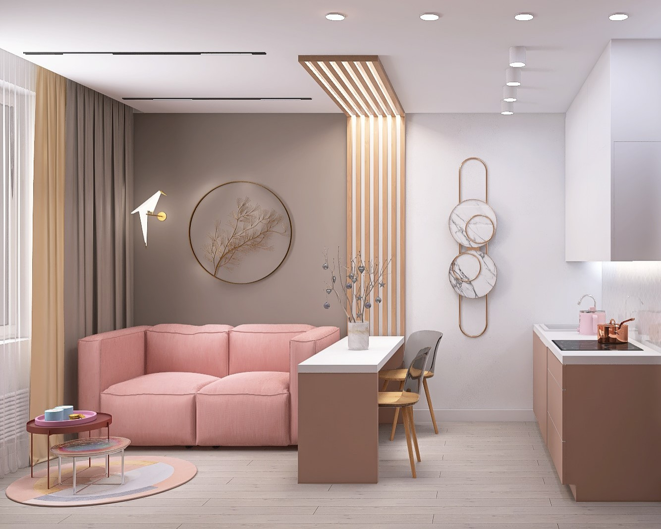 Двухкомнатная квартира 83 кв. м для мамы с дочкой подростком.