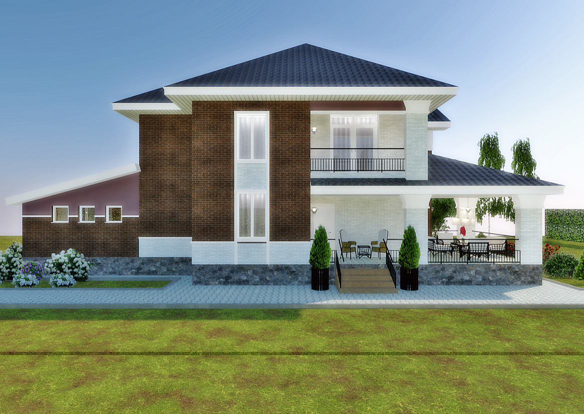 Классический особняк с сауной и бассейном