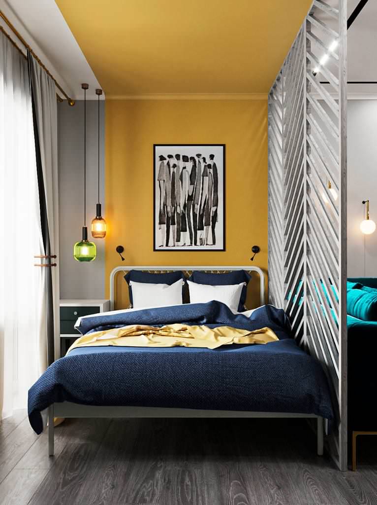 яркий интерьер для web дизайнера