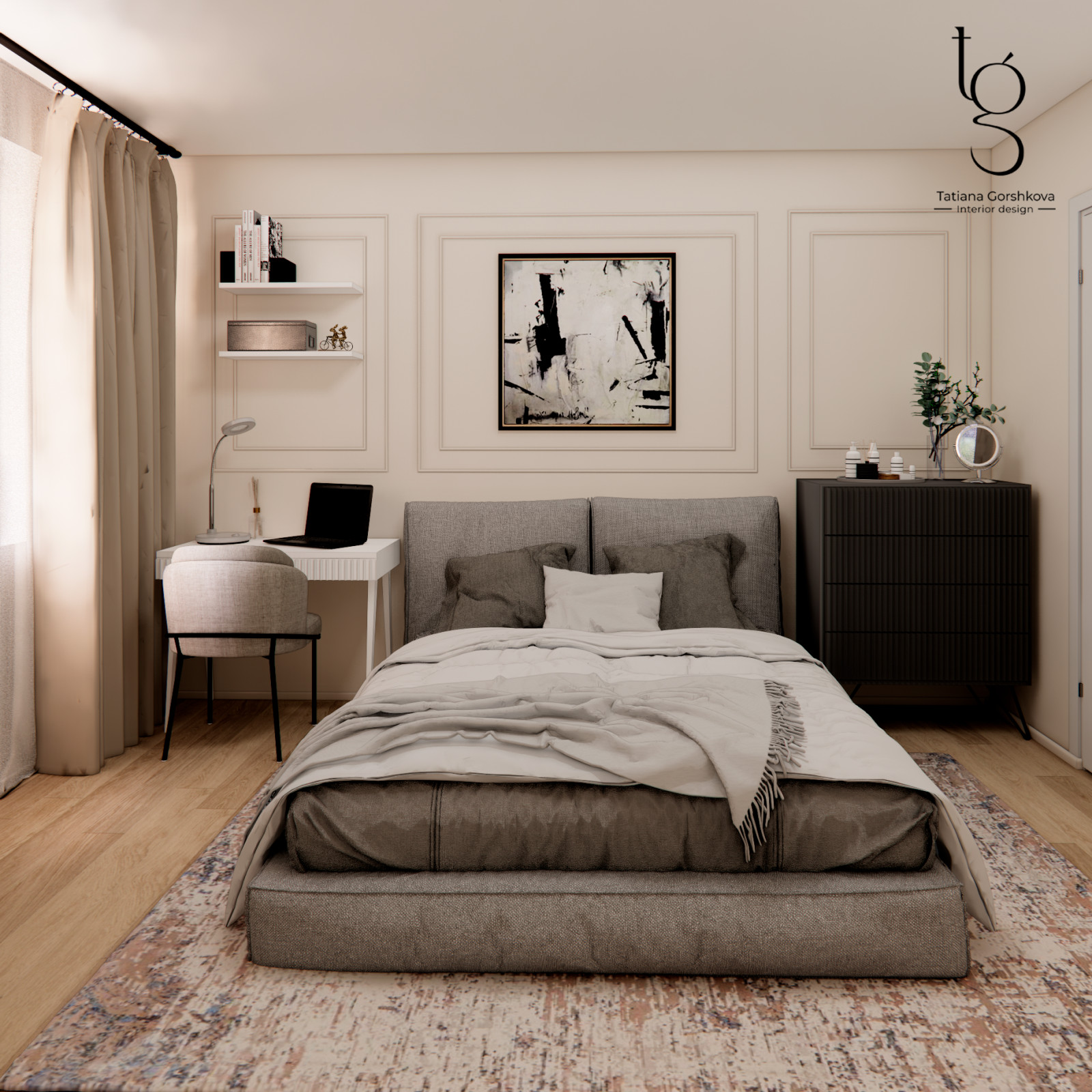 Interior design of 2 bedrooms