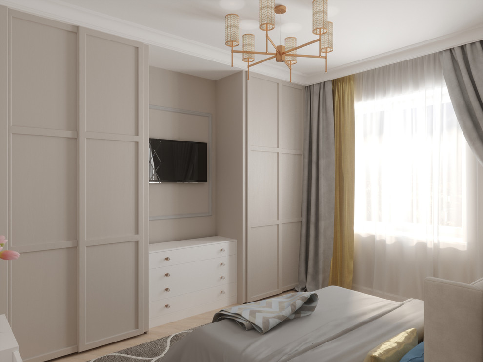 Обложка проекта: 3D-визуализация спальни в Красноярске