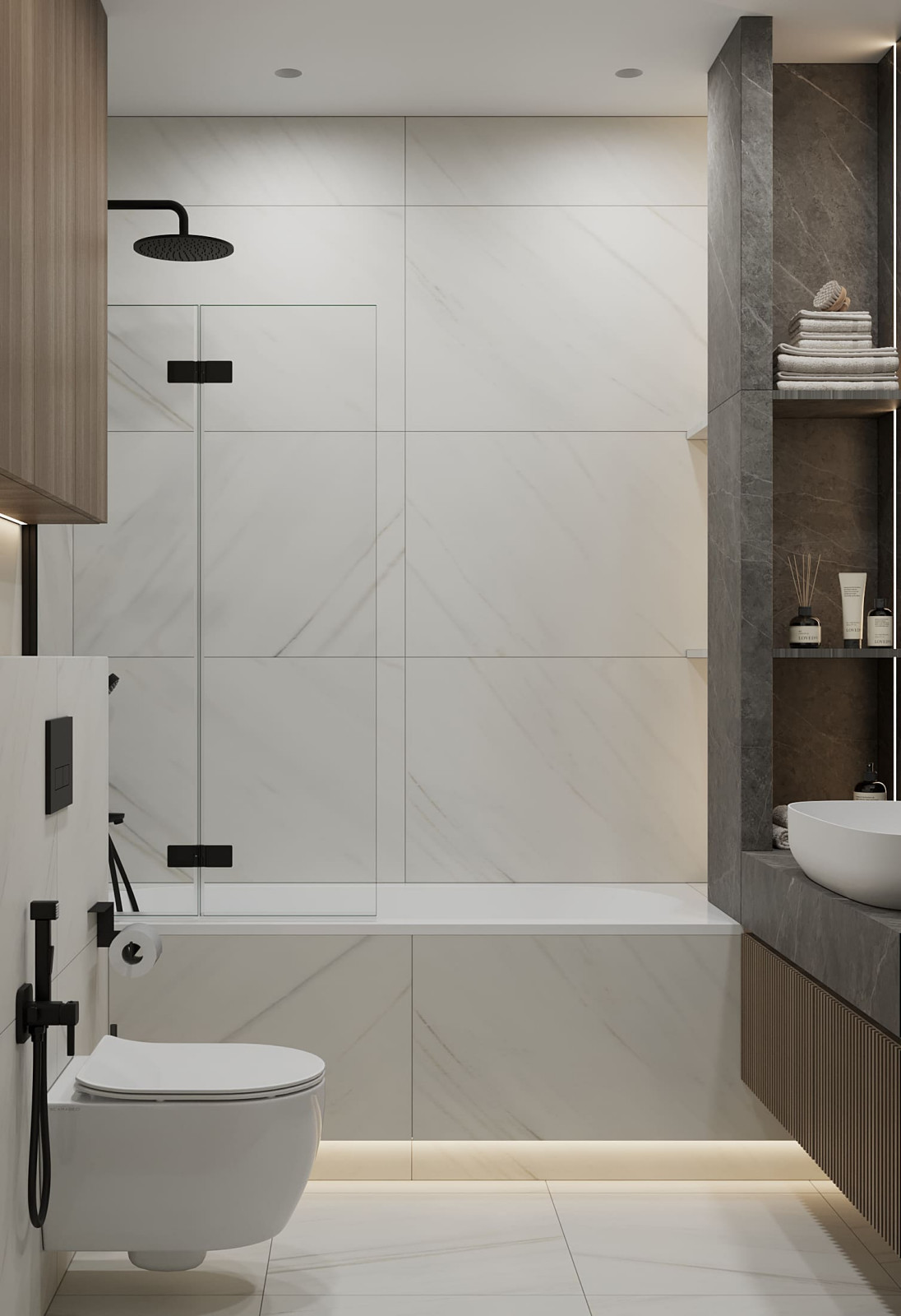 Дизайн-проект квартиры для семейной пары в современном стиле