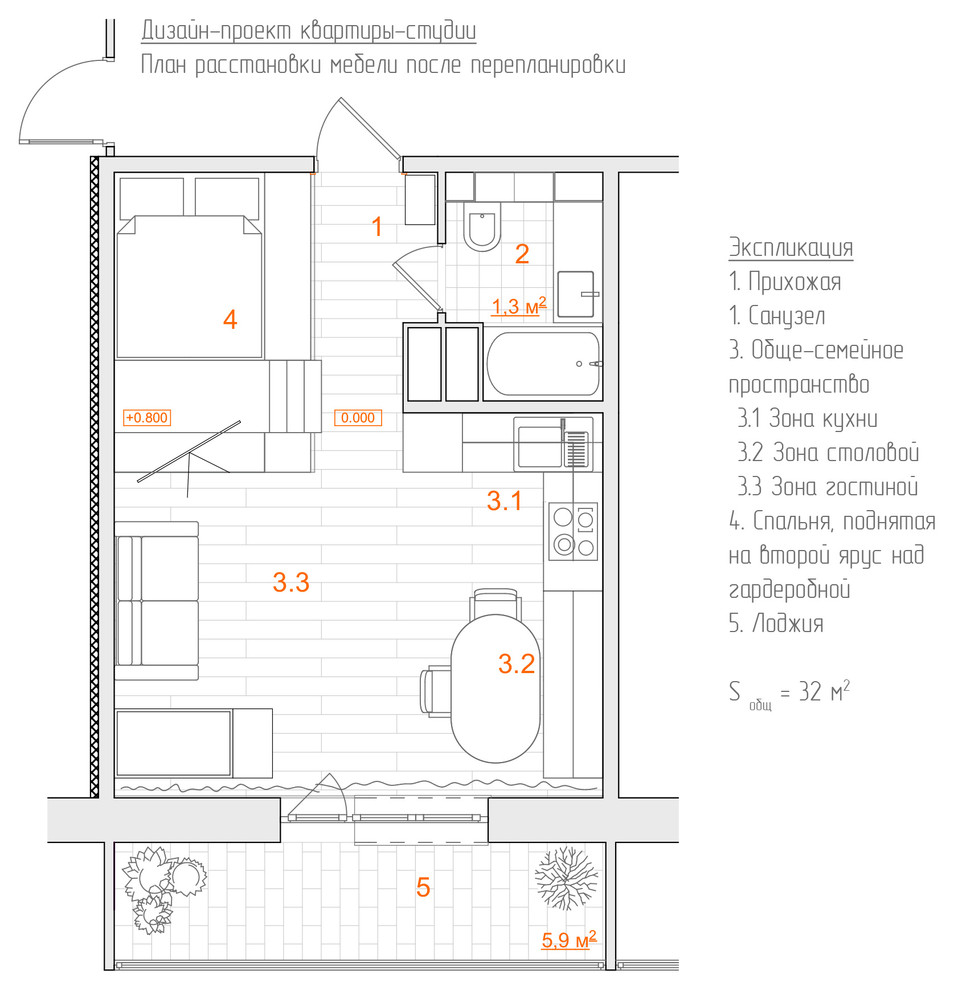 план расстановки мебели