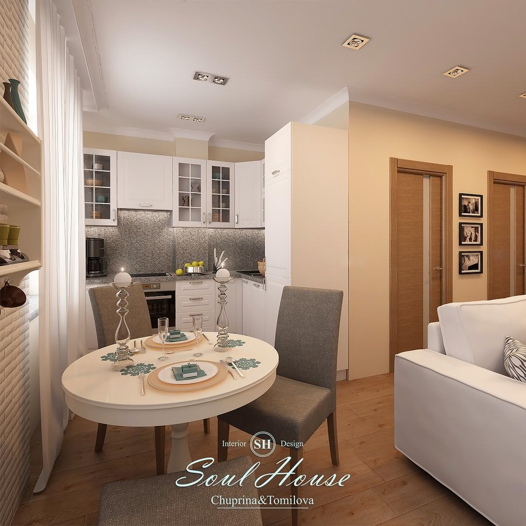 Stylish studio apartment.Стильная квартира студия.